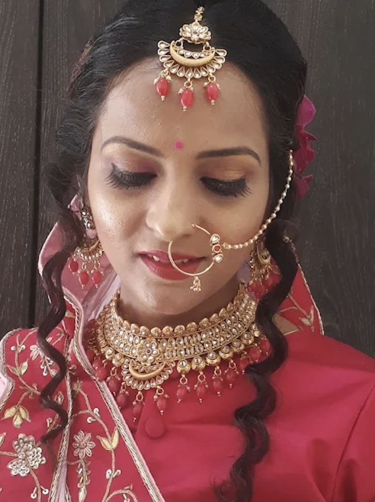 Bridal makeup look by Saundarya Beauty Salon